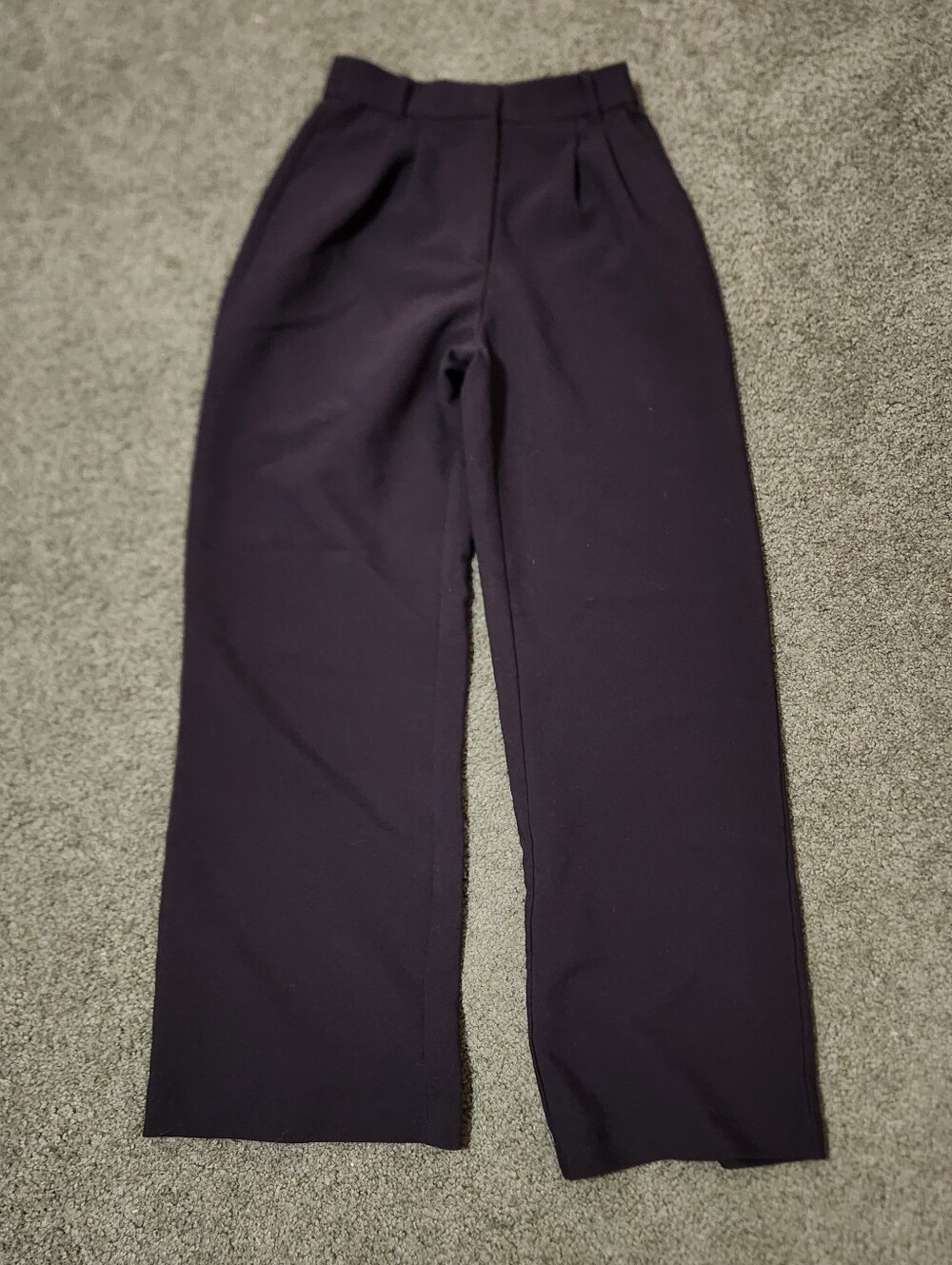 Abercrombie & Fitch Women's Black Pleated Dress Pants Size 2 Regular Curve Love